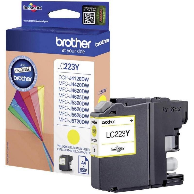 Brother LC-223Y originalt blæk til Brother