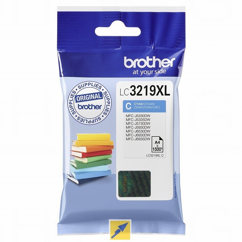 Brother LC3219 xl Y gul original blæk til Brother