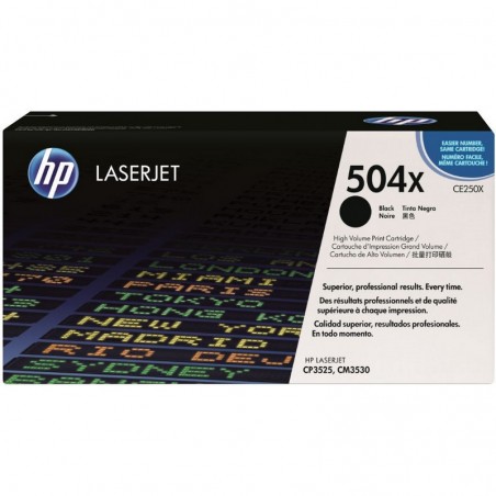 HP 504x CE250xd sort 2-pack 10.500 sider original toner