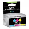 Lexmark Cartridge No. 100XL Gul Cyan Magenta 600 sider