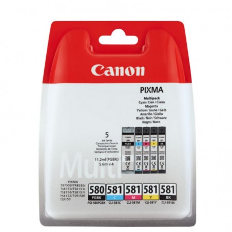 Canon PGI 580 PGBK-CLI 581 CMYBK sampak original blæk til Canon