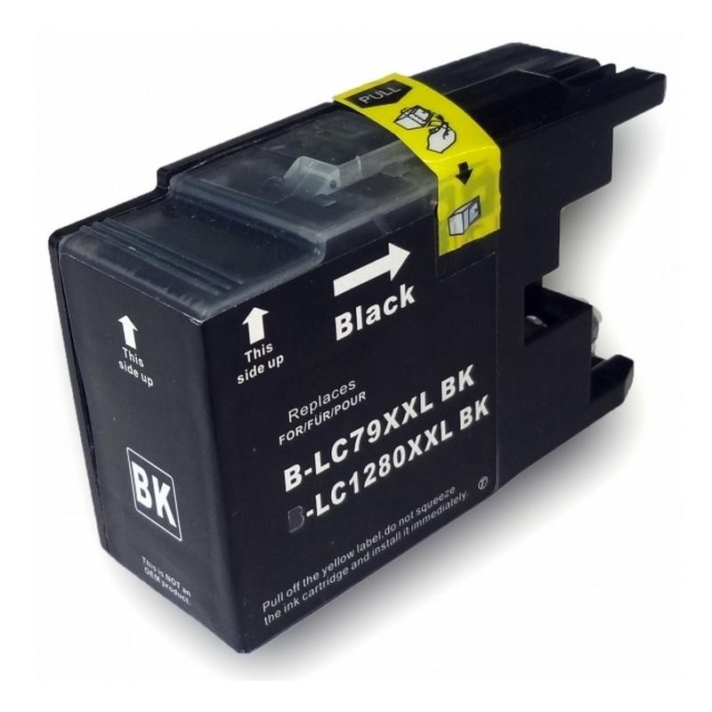 lc1280 xxl bk 80 ml kompatibel blæk til Brother